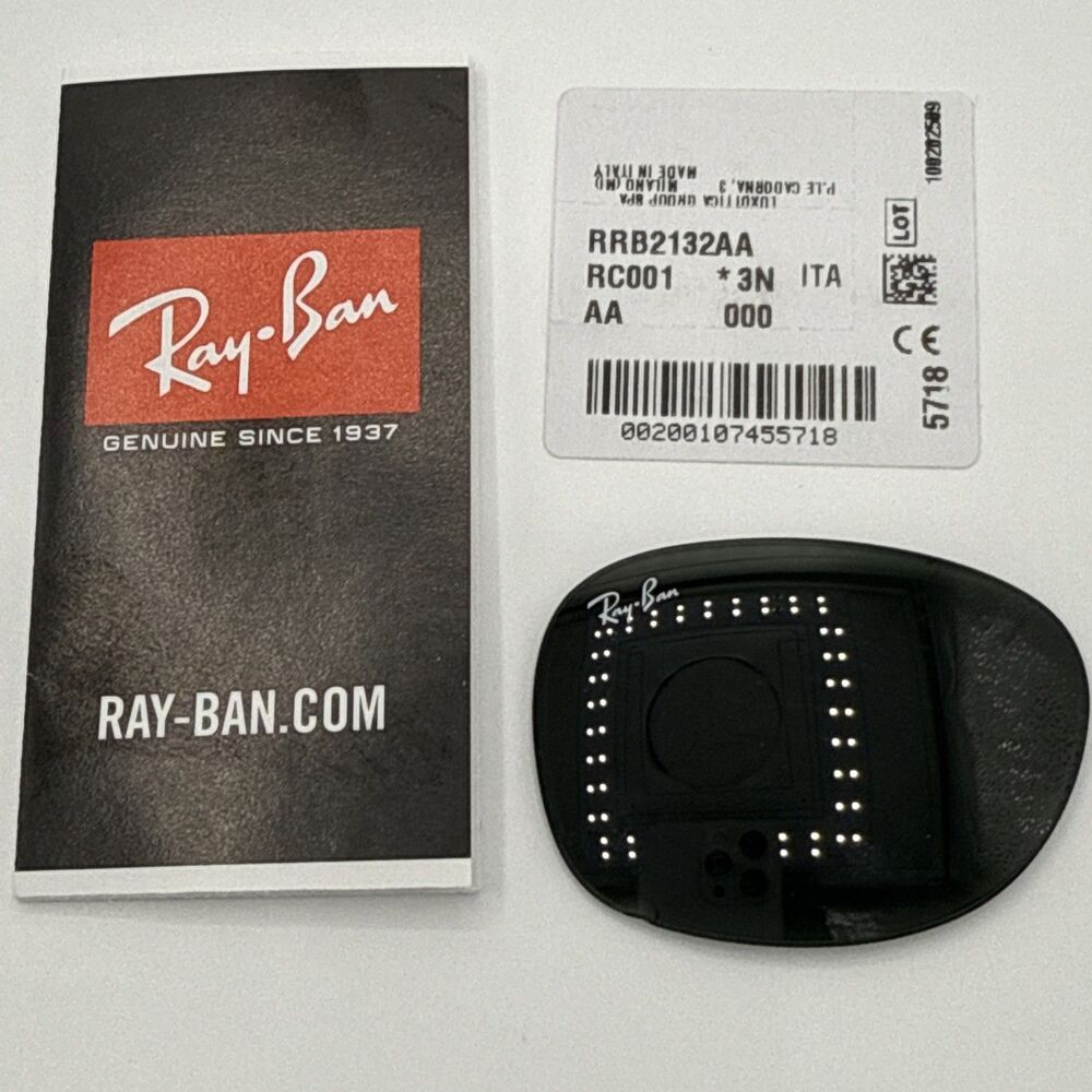 Ray Ban RB2132 Polarized Grey 001 Replacement RIGHT LENS ONLY 55mm *Has Chip* - Picture 8 of 10
